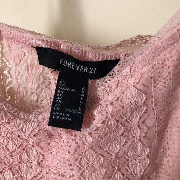 PINK FOREVER 21 BODY SUIT - Picture 3 of 3